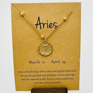 Gold Aries Necklace